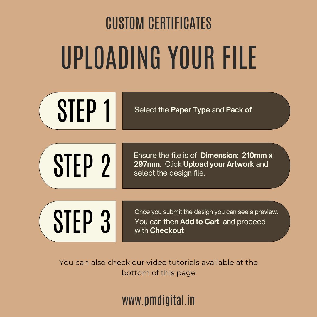 Custom Certificate Printing