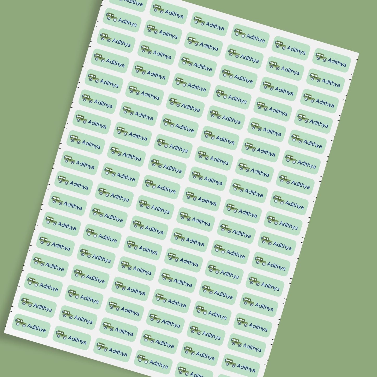 Mini Stickers for Kids | Boys Themes | Custom Name Labels (175 stickers)