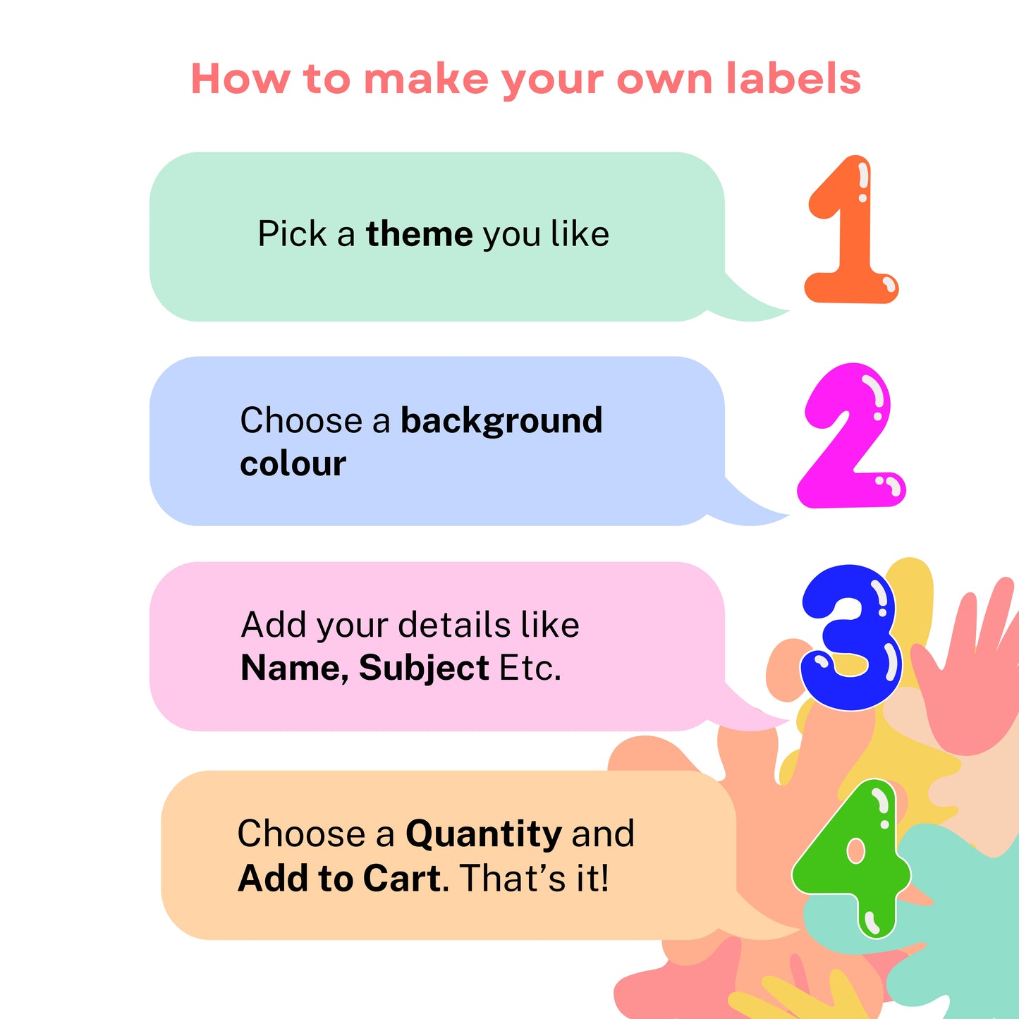 School Label Stickers for Kids | Custom Name (Pack of 24)