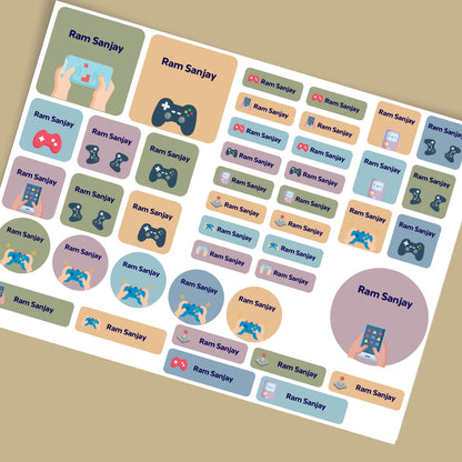 Assorted Stickers for Kids | Custom Name Labels (86 Stickers)