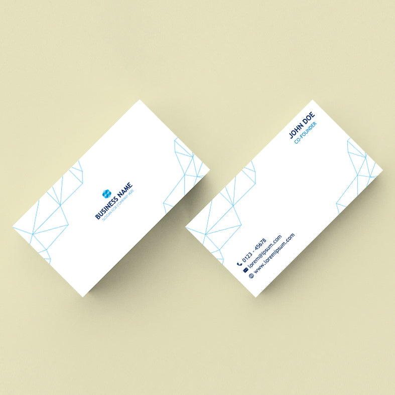 Custom Front & Back Business Cards | Design Online & Get Home Delivery – PM Digital